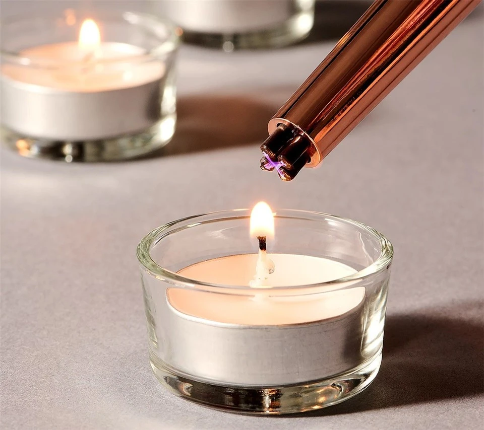 Type C Rechargeable Dual Arc Plasma Candle Lighter Wand