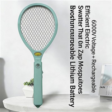 TW-05 Nabíjacia elektrická plácačka na komáre|6000V Mosquito Zapper s LED svetlom